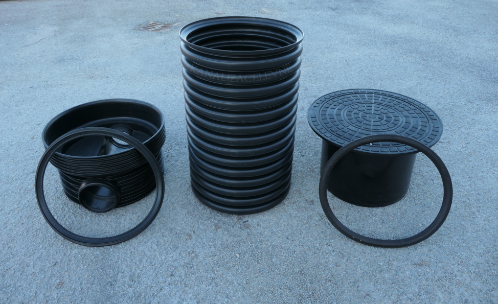 Revizní šachta DN 600 s teleskopickým adaprérem plast12,5 tuny