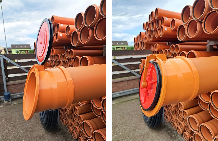 Kanalizační klapka koncová žabí