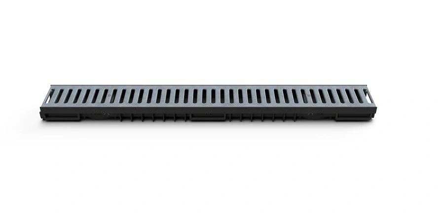 Venkovní žlab s pozinkovanou mřížkou 130x55x1000mm