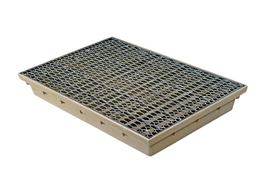 Venkovní vstupní rohožka 1000x500 s odtokem - rošt tahokov