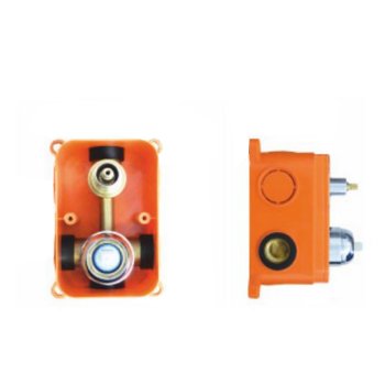 Sprchová podomítková baterie s přepínačem, Viana, Mbox, oválný kryt, hrom