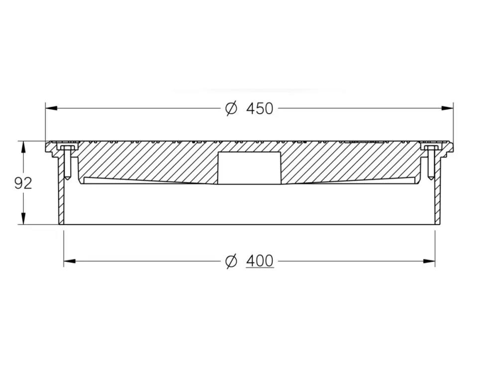 Poklop plast 400mm do 7,5 t