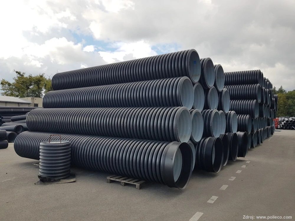 Korugovaná trouba Ecopal PE SN16 533 x 6000 mm s hrdlem