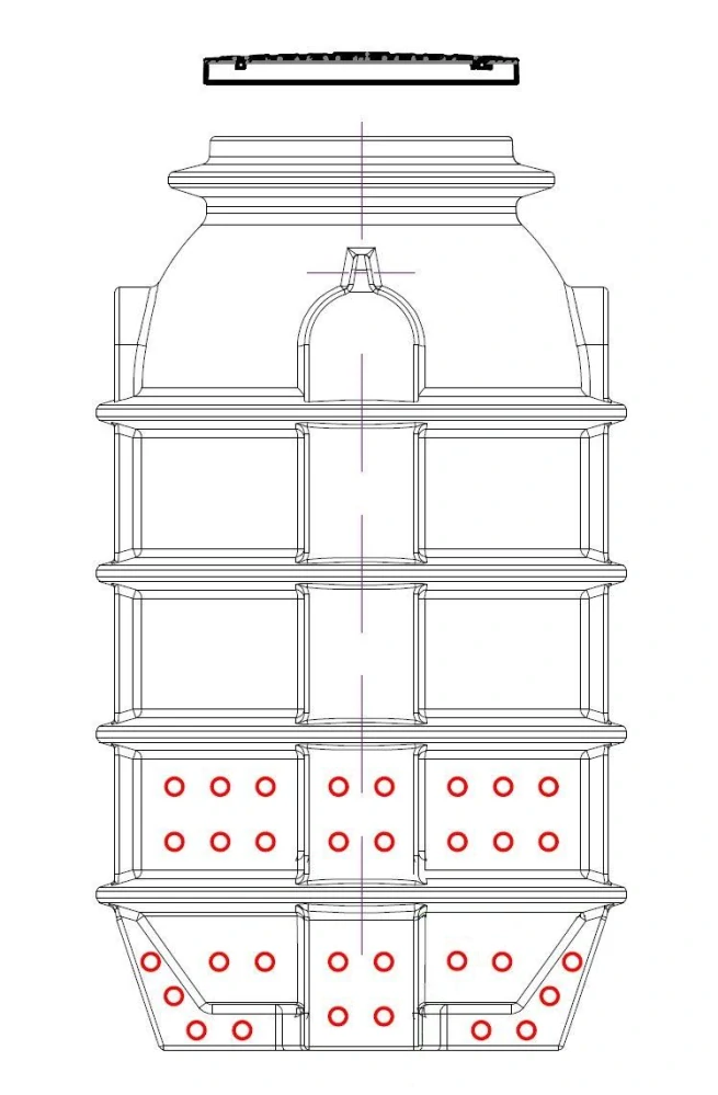Vsakovací šachta 1,5 m3