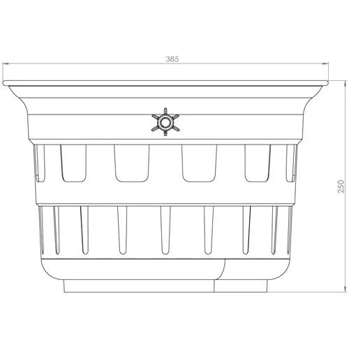 Koš kalový pro uliční vpusť nízký B1 plast