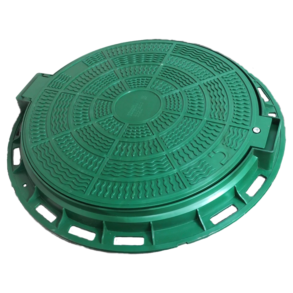 Vsakovací/kontrolní šachta 600mm - 1,5t zelený poklop - 1000mm