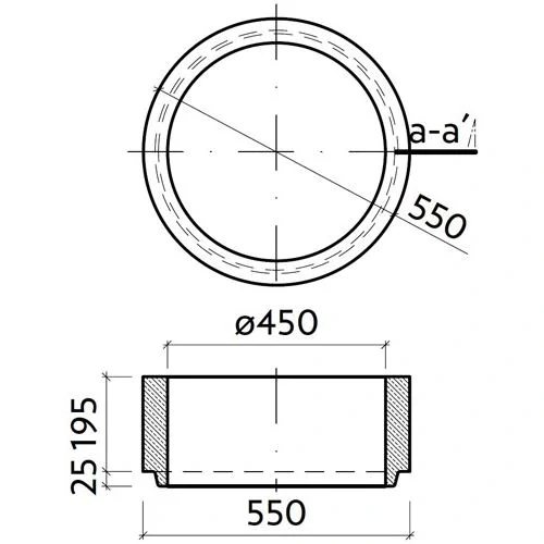 Skruž horní TBV-Q 5c 450/195