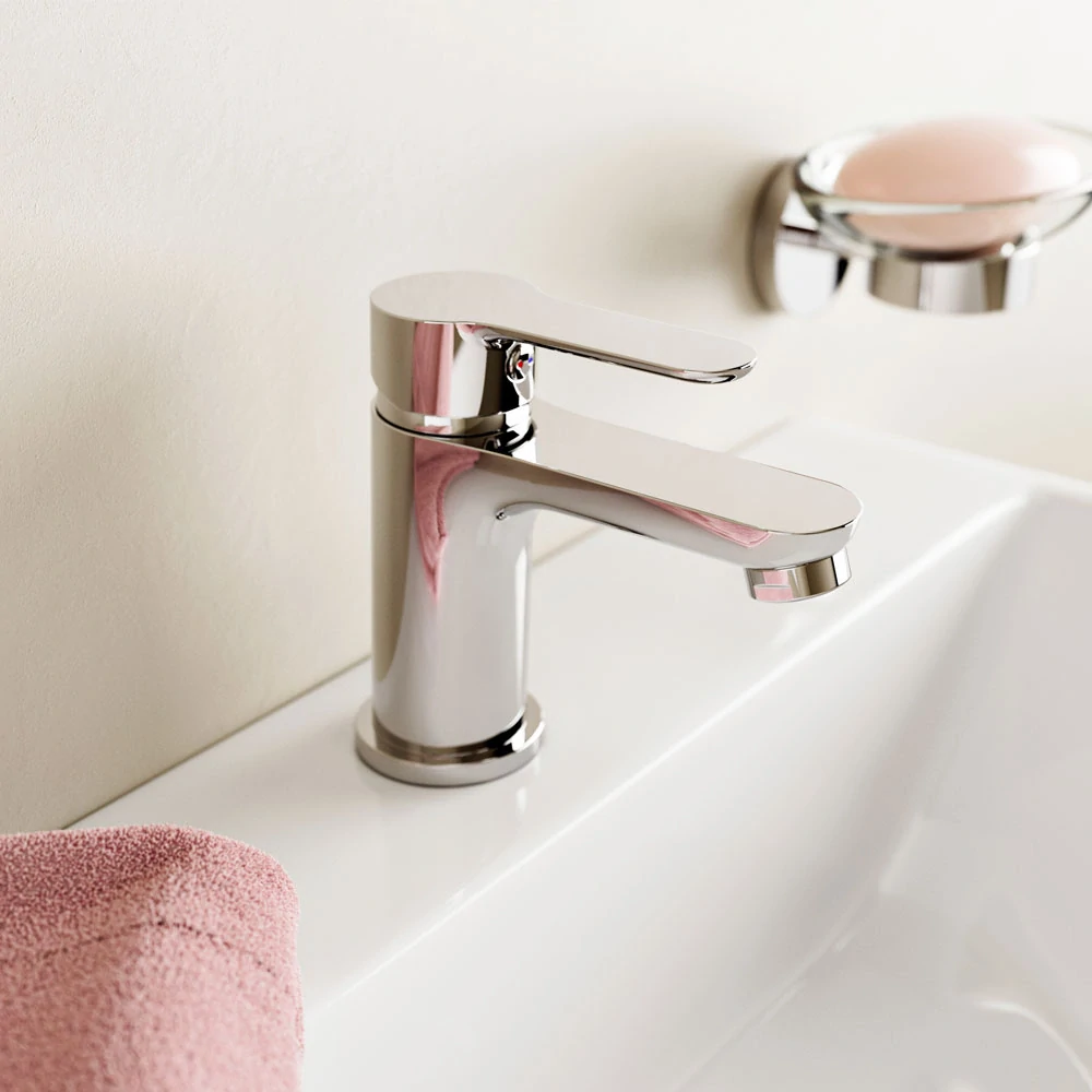 Mereo Zuna umyvadlová baterie s výpustí chrom vysoká