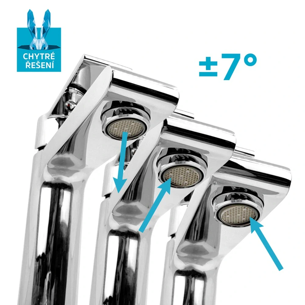 Dřezová stojánková baterie, Dita, s ramínkem nad pákou, výška 271 mm, chrom