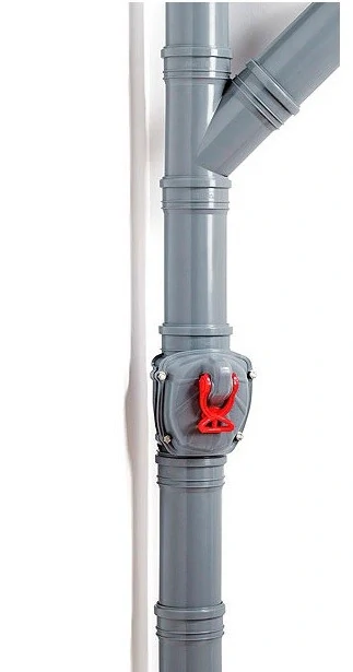 HT Zpětná klapka pro instalaci ve svislém směru DN50 - šedá