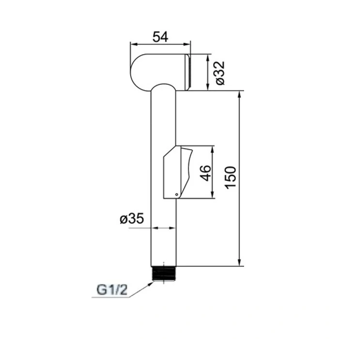 Umyvadlová stojánková baterie Lila s bidetovou sprchou