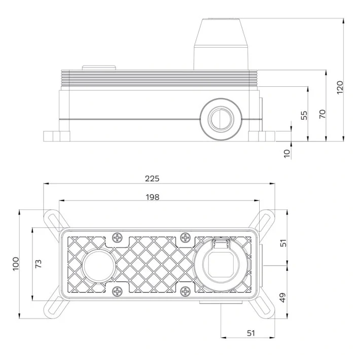 Viana jednocestná podomítková baterie s ramínkem, s oválným krytem