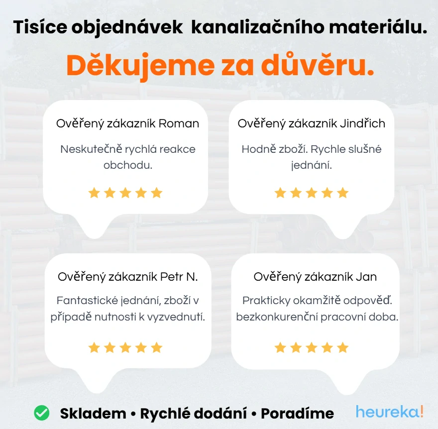 Revizní šachta DN 600x400mm přímá 1,5 t 1000mm