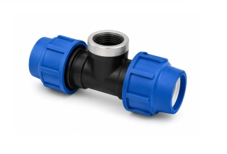 PE T-kus 32 x 1" mm vnitřní závit