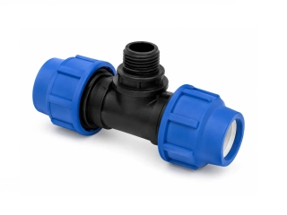 PE T-kus 32 x 1" mm vnější závit