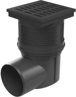 Kanalizační vpusť boční se suchou klapkou 110 S plast 150x150