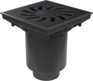 Kan.vpusť spodní se suchou klapkou 160/110 litina 250x250 12,5t