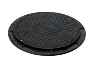 Plastový poklop 600mm pro šachty, nosnost 600kg s rámem