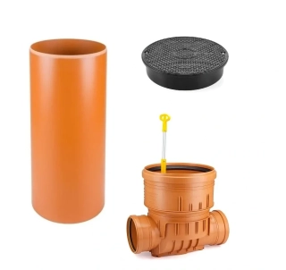 Revizní šachta se zpětnou klapkou 400mm průchozí KG 160 + poklop 7t