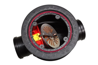 Zpětná klapka v podlahové šachtě 400/160 , s pachotěsným poklopem do 3 tun