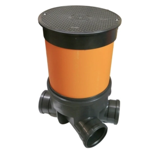 Revizní šachta 400mm rozvětvená KG 160 + plast. poklop 7,5t