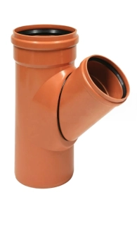PVC SN12/16 odbočka DN200/160/45°