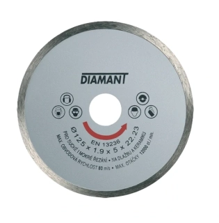 Diamantový kotouč plný STANDARD Ø 115 mm