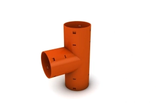 Odbočka drenážní (T-kus) 90° DN 80/80