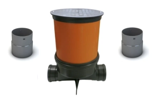 Drenážní šachta 400mm přímá DN100 + plast. poklop 1,5t