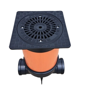 Revizní šachta 315mm průchozí KG 160 + hranatá mříž 1,5t