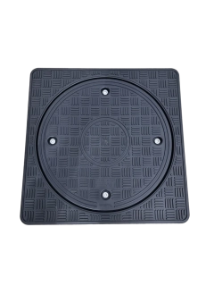 Poklop plastový hranatý 365x365mm do 1,5t