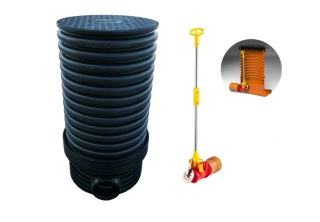 Revizní šachta DN 600x160mm přímá 600kg se zpětnou klapkou