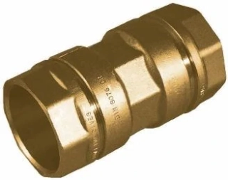 Mosazná svěrná spojka PE 32 × 32 mm ISIFLO T100 – voda