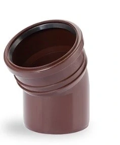 Koleno UV stabilní DN 110/30° - hnědá