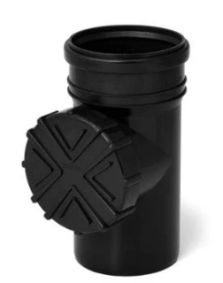 Čistící kus UV stabilní DN 110 - černá