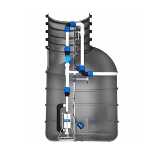 Čerpací jímka s kalovým čerpadlem 400 V – 1100 × 2000 mm