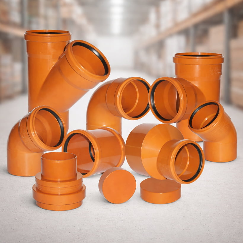 KG tvarovky – kolena, odbočky, redukce a spojky