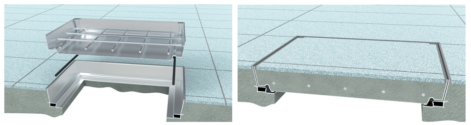 Zadlažďovací poklop vnitřní