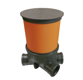 Revizní šachta 400mm rozvětvená KG 110 + plast. poklop 1,5t