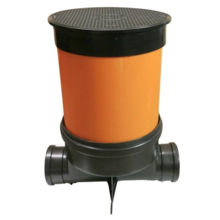 Revizní šachta 400mm průchozí KG 110 + plast. poklop 7,5 t