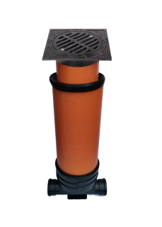 Revizní šachta 400mm průchozí KG 160 + Teleskop 40 t Mříž