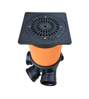 Revizní šachta 315mm rozvětvená KG 160 + + hranatá mříž 1,5t