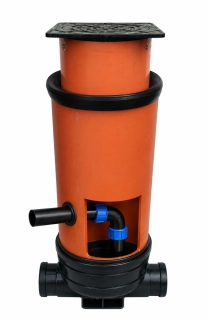Uklidňovací šachta DN400 – PE40 na KG160 - pojezdová 40 t - 1500mm